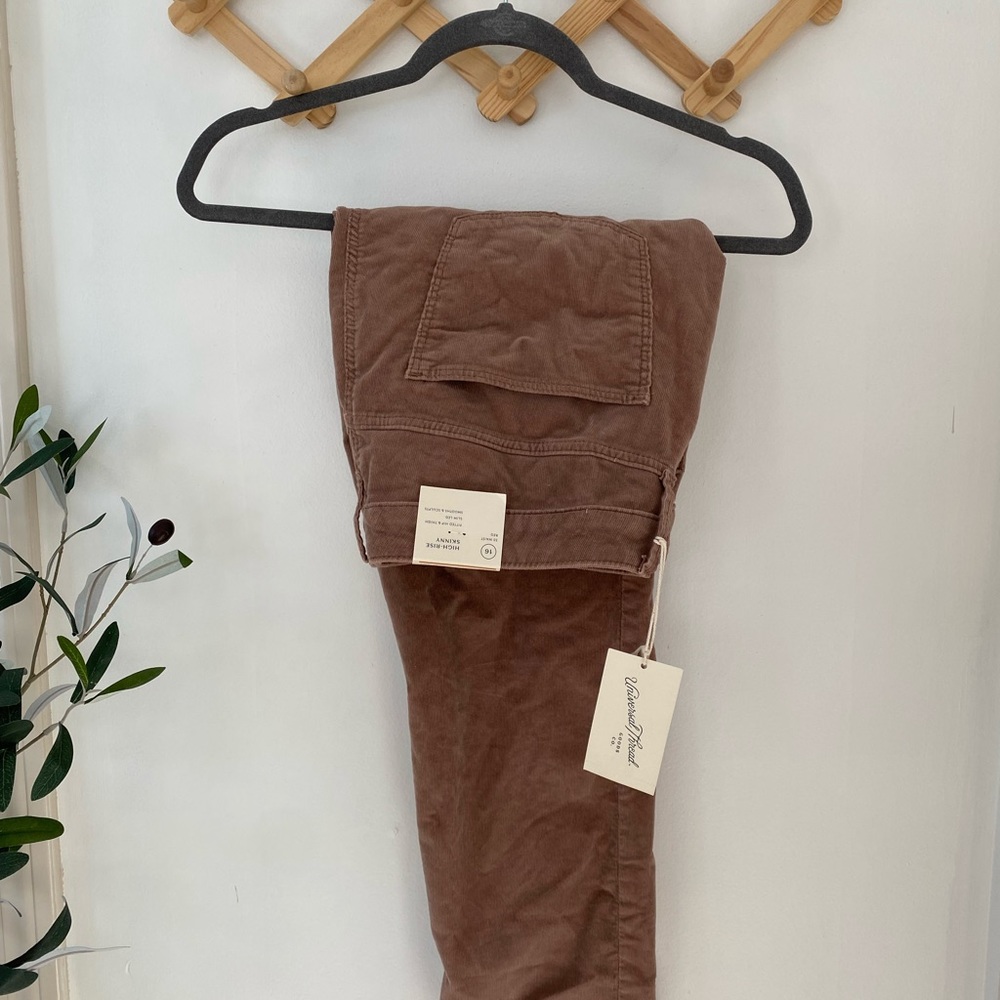 Pink corduroy jeans